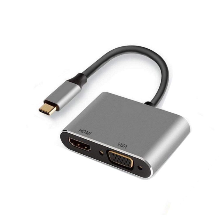 adapt ewent usb c to hdmi vga dual display