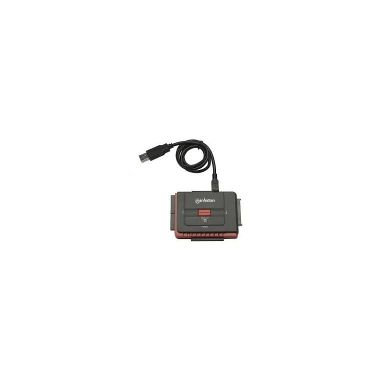 adapt usb a 20 m para 3 1 sata m ide 4044 pin manhattan