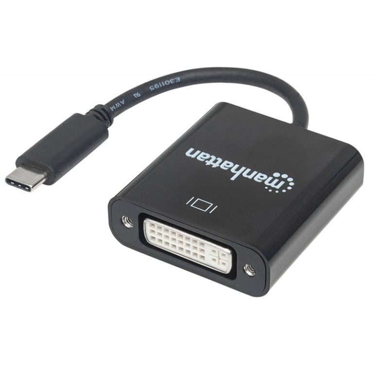 adapt usb c m para dvi f manhattan