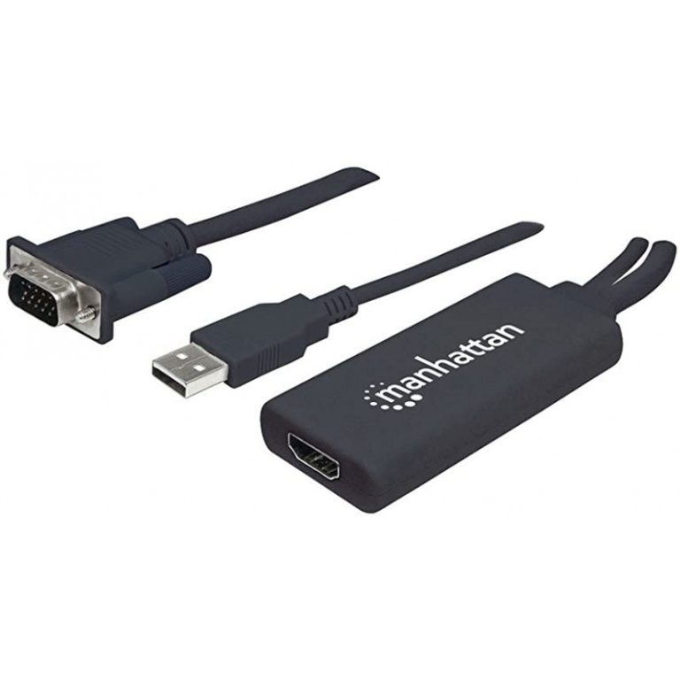 adapt vga m usb a m to hdmi f manhattan