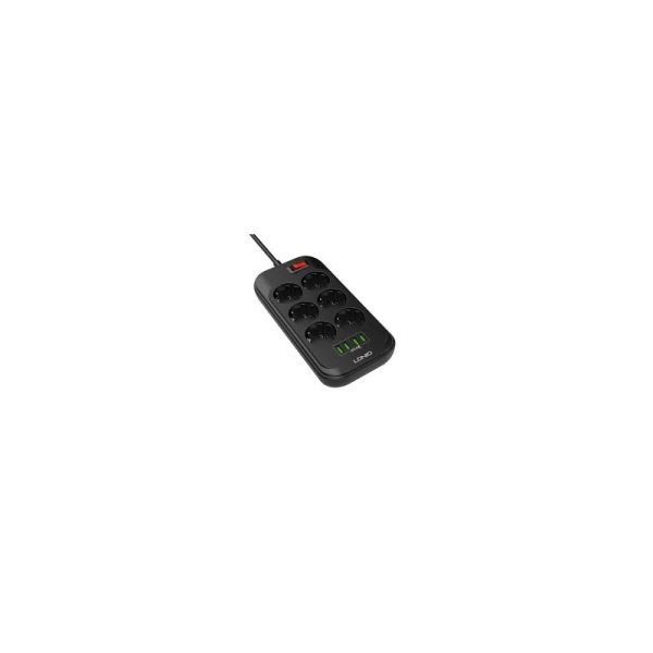 bloco tomsext 2 mt ldnio 4 usb preto