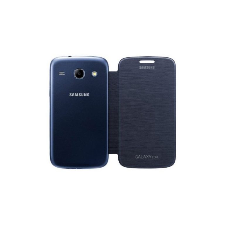 bolsa samsung galaxy core flip azul