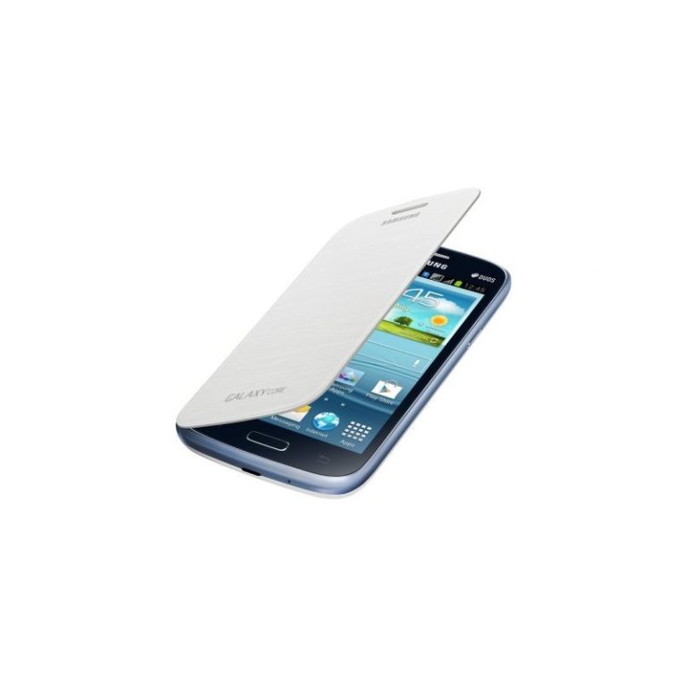 bolsa samsung galaxy core flip branco