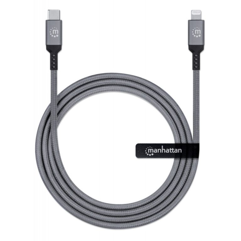 cabo ilynk usb c m 10mt para lightning m 18w manhattan