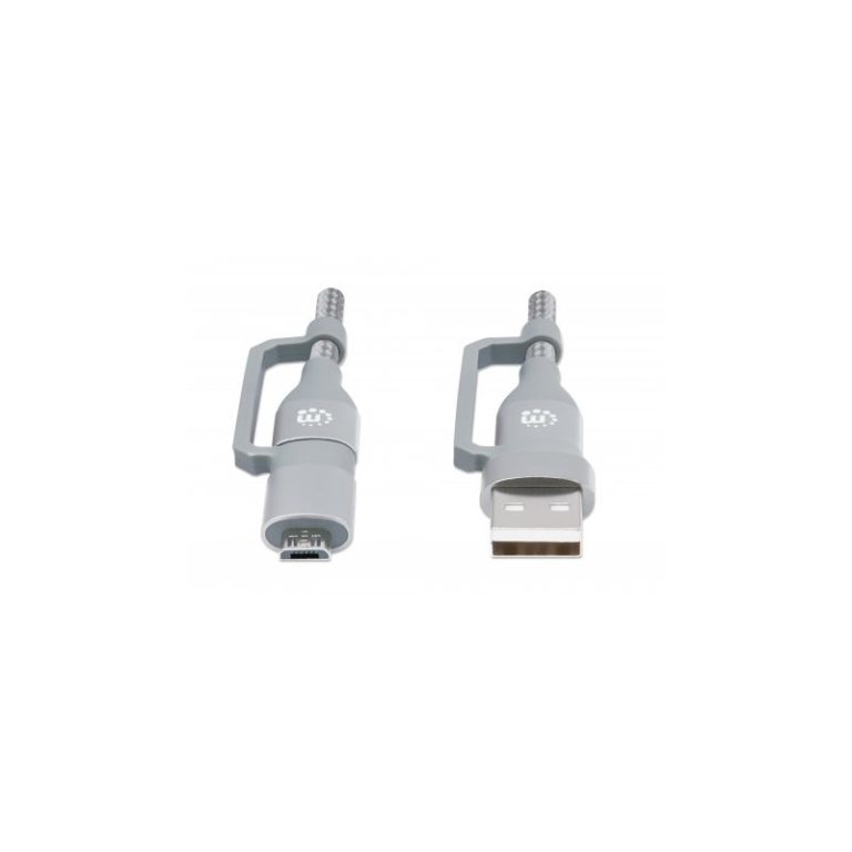 cabo usb 4 em 1 usb acmicro 480 mbps 3 a60 w 1 m