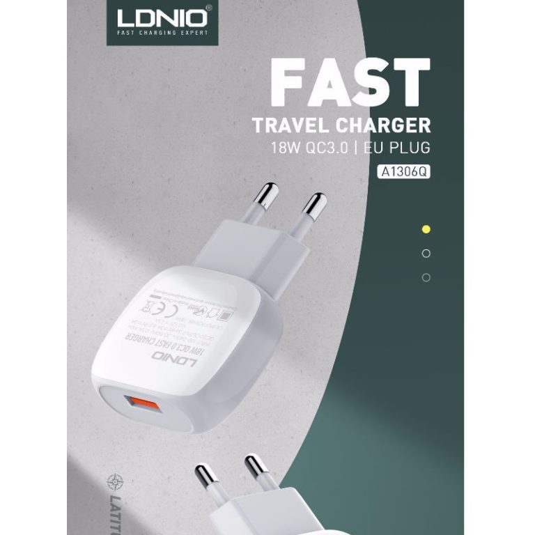carregador ldnio qc30 usb micro branco