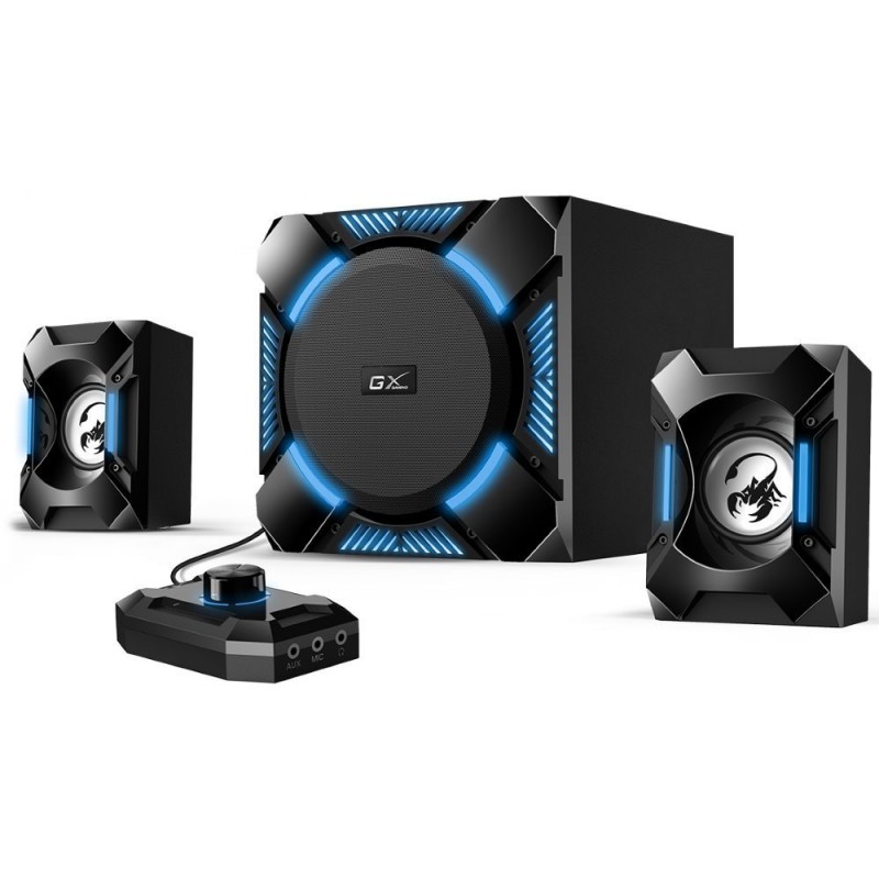 coluna genius sw g21 1200 gaming 36w