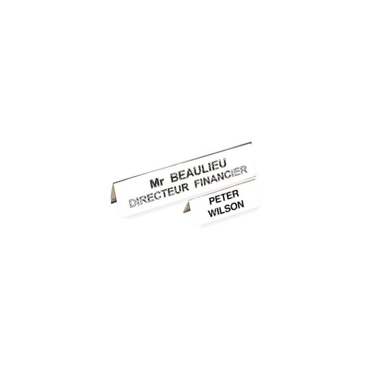 fe suporte de nome 45x120mm 50