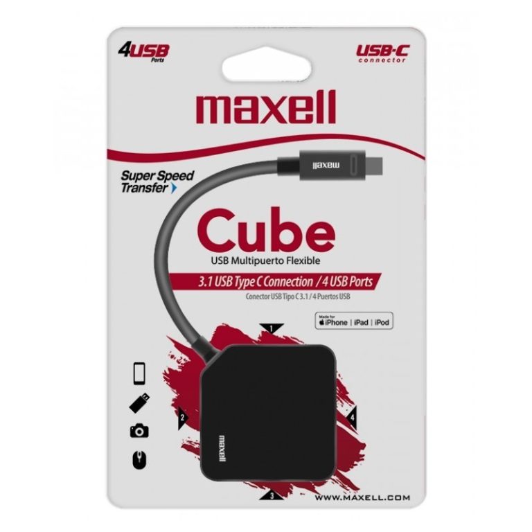 hub maxell usb 30 usb c 4 port 347646 1