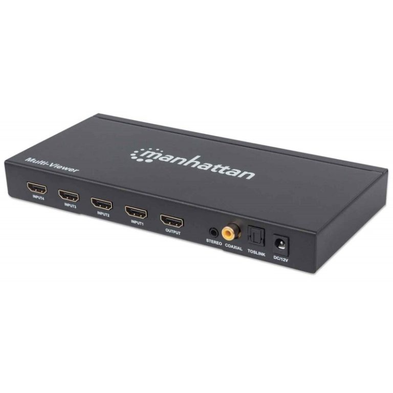 hub switch 4xhdmi inp f para1 xhdmi out f 1080p manhattan