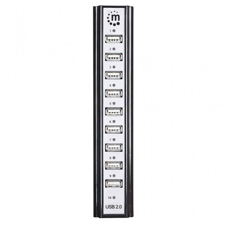 hub usb manhattan 10 portas mini usb20