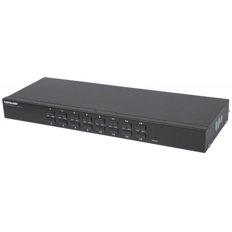 kvm 16 pt usbps2 intell rack cabo disp