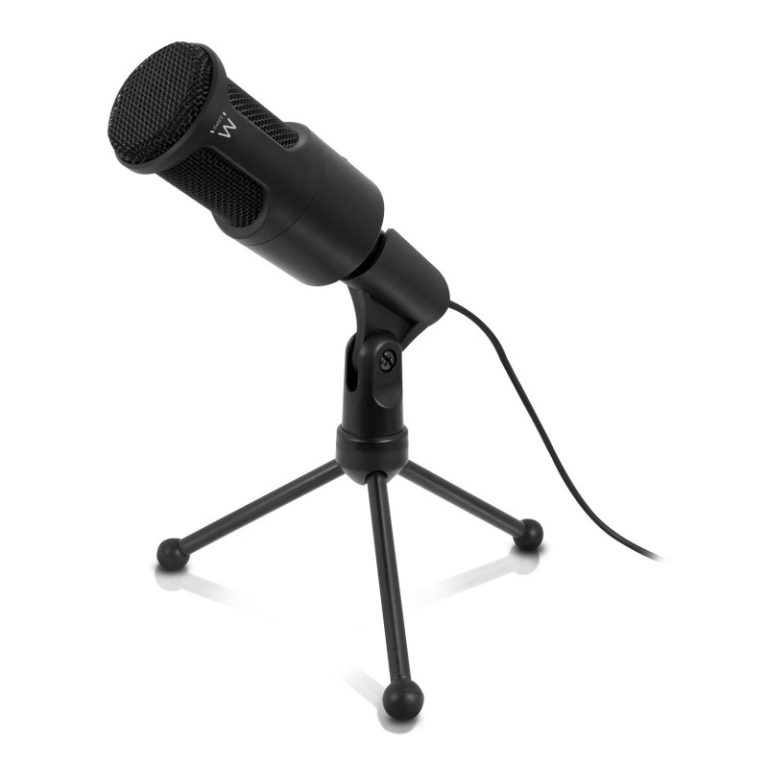 microfone ewent nc c suporte 20m preto