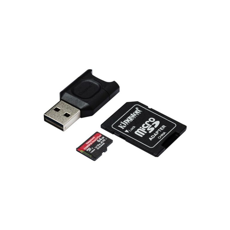 mod micro sd 64gb cl10 react plus adaptador kingston