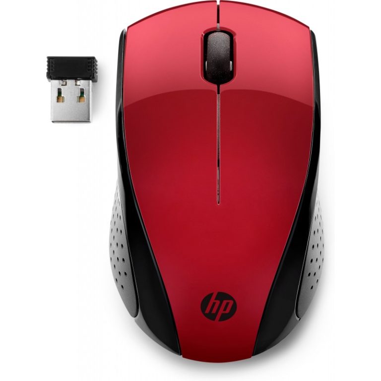 mouse hp wifi 220 vermelho