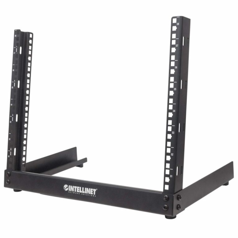 suporte de rack 8u intellinet 19 preto