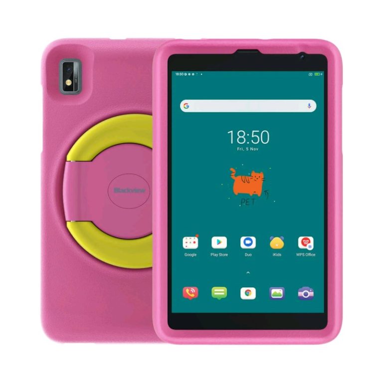 tablet blackview tab6 kids 3gb32gb cinzento capa rosa