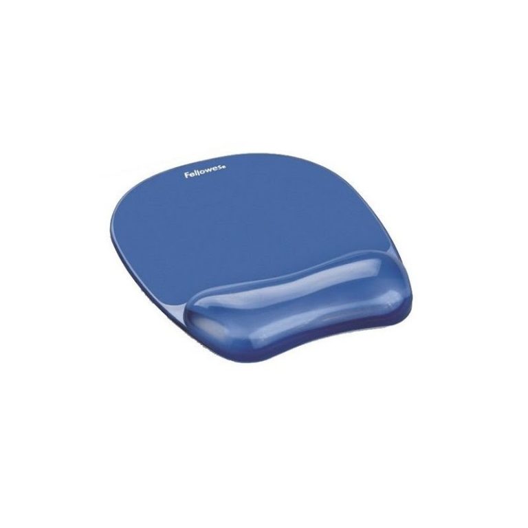 tapete p mouse fellowes c apoio gel azul