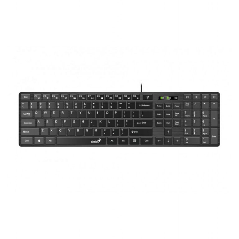 teclado genius slimstar 126 cfio preto