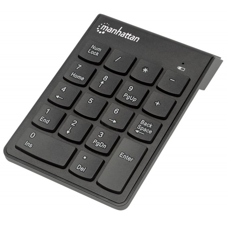 teclado numerico manhattan wireless preto