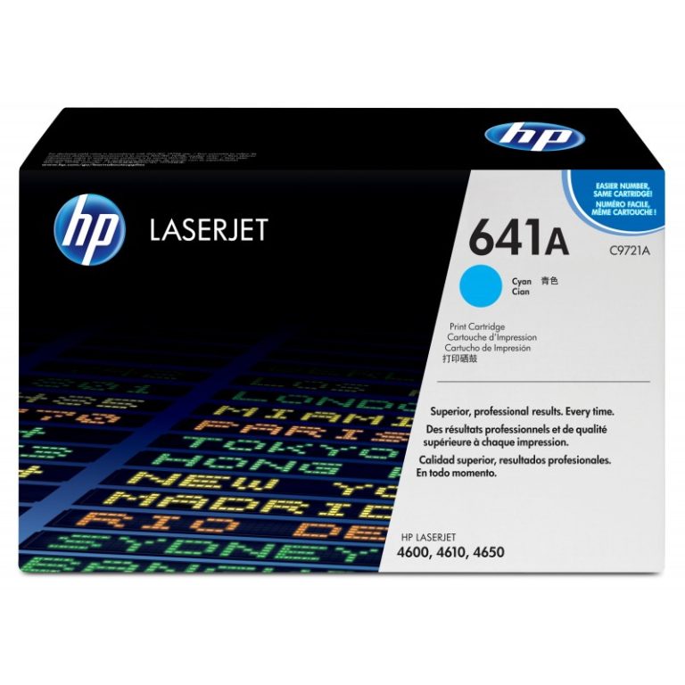 to hp c9721a 4600 cyan