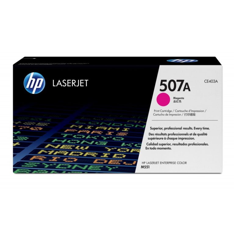 to hp ce403a m551 magent 6000 pages