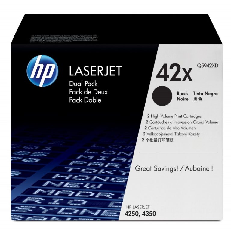 to hp q5942xd 4250 dual pack