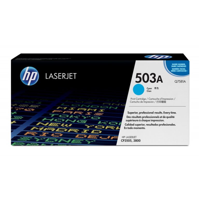 to hp q7581a cyan cp35xx 3800 series