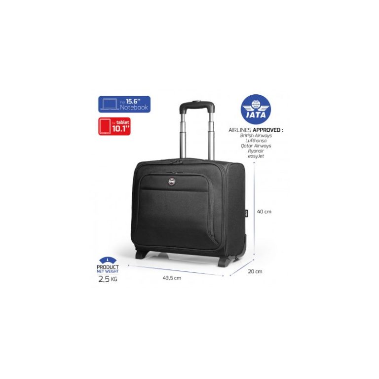 trolley mochila port design hanoi ii 156 preto