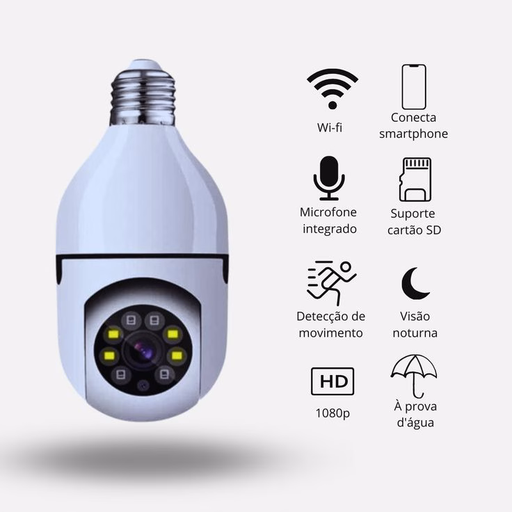 kit Camera de segurança a Prova de água com Wi fi